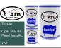 Preview: Toyota, Opal Teal Bl. Pearl Metallic, 752: 500ml Lackdose + 500ml Klarlack + 250ml Härter - Set, von ATW Autoteile West.